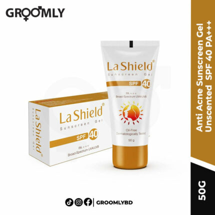 La Shield Anti Acne Sunscreen Gel Unscented 50 g - SPF 40+ PA+++- 50g