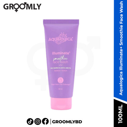 Aqualogica Illuminate+ Smoothie Face Wash with Wild Berries and Alpha Arbutin - 100ml