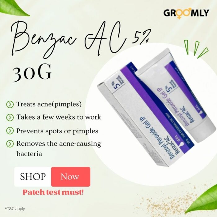 Galderma Benzoyl Peroxide Gel IP Benzac AC 5% 30g