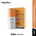 Chemist At Play Underarm Roll On with Lactic Acid in a 40ml white and blue bottle.