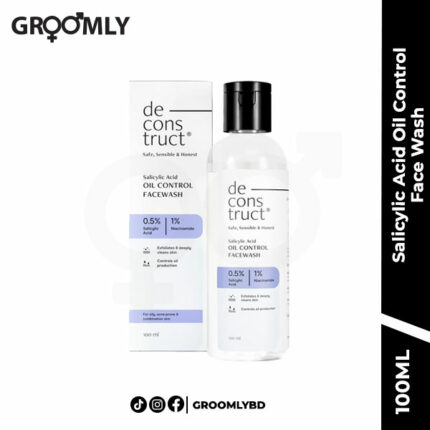 Deconstruct Salicylic Acid Oil Control Face Wash For Oily Skin – 0.5% Salicylic Acid And 1% Niacinamide- 100ml