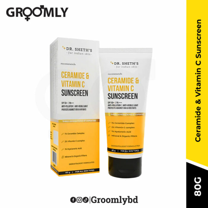 Dr Sheth's Ceramide & Vitamin C Sunscreen- 80g
