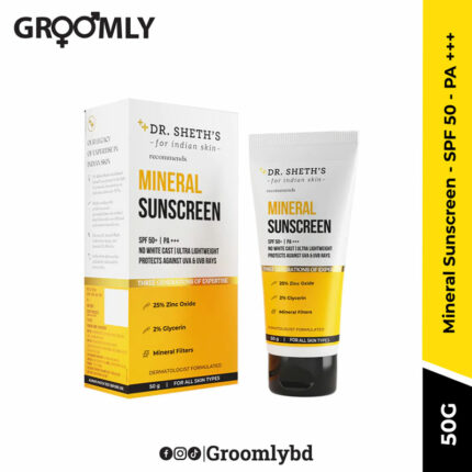 Dr Sheth's Mineral Sunscreen - SPF 50 - PA +++- 50g