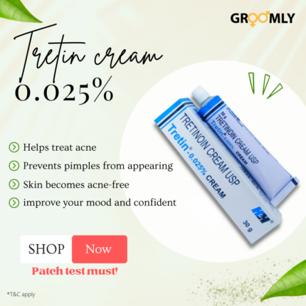 H&H Tretin 0.025% Cream- 30g