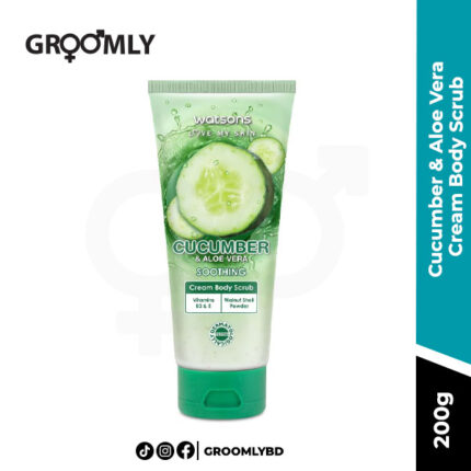 Watsons Cucumber & Aloe Vera Cream Body Scrub 200g