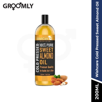 Wishcare Cold Pressed Sweet Almond Oil - Premium Quality - 200ml