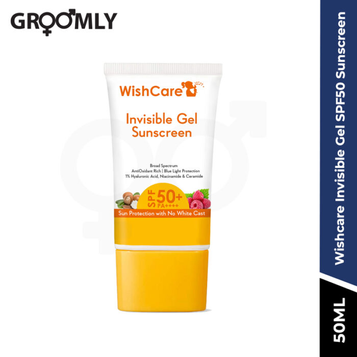 Wishcare Invisible Gel SPF50 Sunscreen For Face - Broad Spectrum Protection - PA++++-50ml