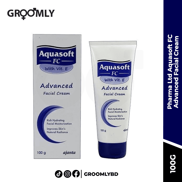 Ajanta Pharma Ltd Aquasoft FC Advanced Facial Cream - 100g - Groomly BD