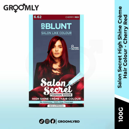 Bblunt Salon Secret High Shine Crème Hair Colour - Cherry Red - 100 g