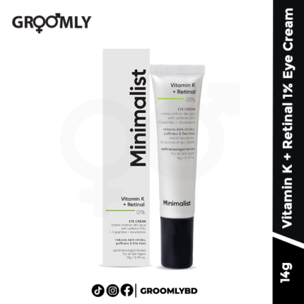 Minimalist Vitamin K + Retinal 1% Eye Cream- 14g