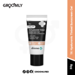The Derma Co 1% Hyaluronic Tinted Sunscreen Gel for Broad Spectrum Protection - 30g