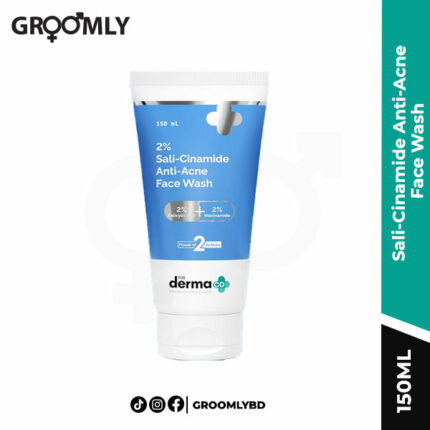 The Derma Co Sali-Cinamide Anti-Acne Face Wash with 2% Salicylic Acid & 2% Niacinamide – 150ml