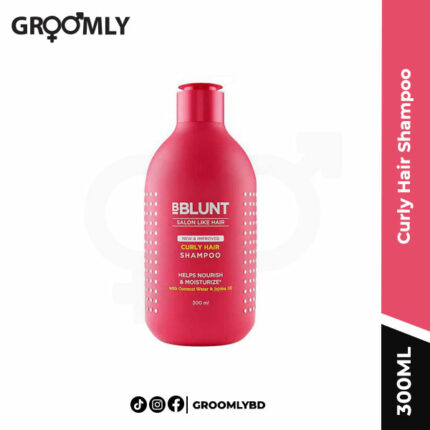 Bblunt Curly Hair Shampoo with Coconut Water & Jojoba Oil - 300 ml