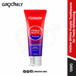 Colgate Visible White Purple Toothpaste for Teeth Whitening (100g + 20g)