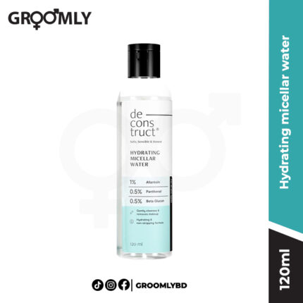 Deconstruct Hydrating micellar water - 1% Allantoin, 0.5% Panthenol, & 0.5% Beta glucan- 120ml