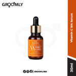 Cos De Baha Vitamin C 15% Serum 30ml (VA) glass bottle with dropper, showcasing the product's professional, minimalist packaging.