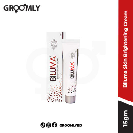 Galderma Biluma Cream 15gm tube, showing the product's clean, medical-grade packaging.