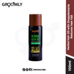 Skin'O Herbal Hair Oil with Dragobotania 100ML bottle, showcasing the natural ingredients and the "Made in Bangladesh" label.