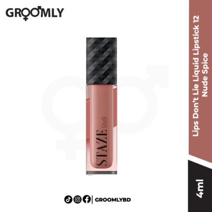 Staze Lips Don’t Lie Liquid Lipstick 12 Nude Spice