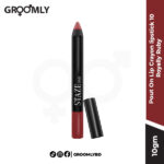 Staze Pout On Lip Crayon Lipstick 10 Royally Ruby – Long-lasting matte lipstick in deep ruby red for Bangladeshi women.