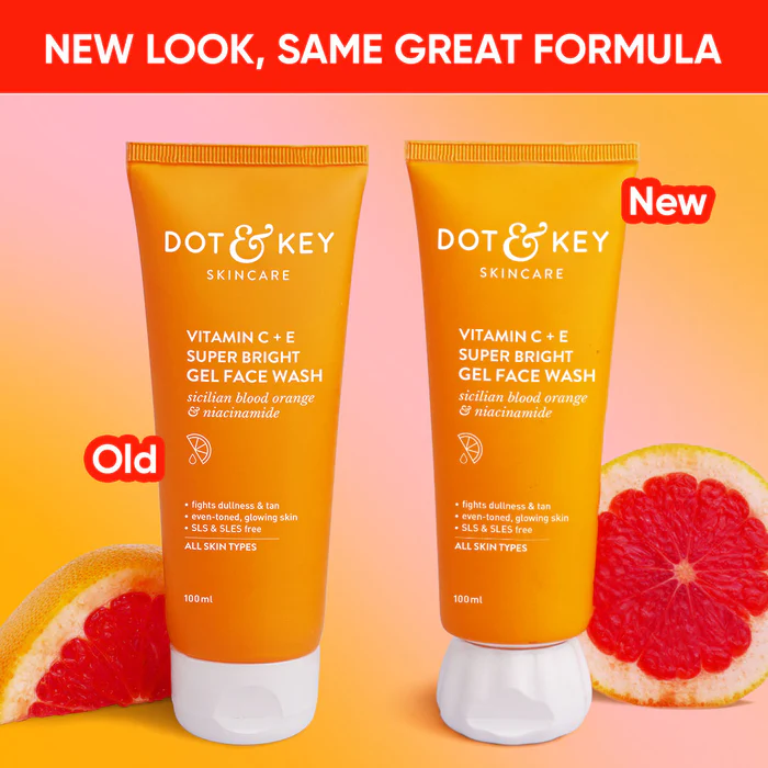 Shop 100% authentic Dot & Key Vitamin C + E Super Bright Gel Face Wash at Groomly. Brightens, hydrates & refreshes skin. Fast BD delivery & Cash on Delivery available.
