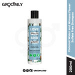 Love Beauty & Planet Coconut Water & Mimosa Flower Volume Shampoo in a 200ml pink recycled plastic bottle.