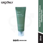 ANUA Heartleaf Succinic Moisture Cleansing Foam 25ml mini size tube, a low pH Korean foaming cleanser with heartleaf extract and succinic acid for sensitive and oily skin.
