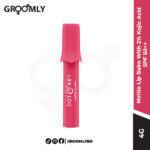 Dot and Key Meltie Lip Balm 4g stick, an Indian skincare lip balm with 2% Kojic Acid and SPF 50++ for reducing lip pigmentation and sun protection.