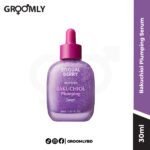 EQQUALBERRY Bakuchiol Plumping Serum 30ml dropper bottle, a Korean anti-aging serum with Bakuchiol and Hyaluronic Acid for plumping, firming, and sensitive skin.