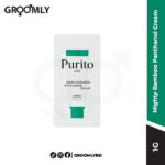 PURITO SEOUL Mighty Bamboo Panthenol Cream 1g sachet, a sample size of a Korean soothing and barrier-repairing cream with bamboo water and panthenol.