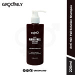 Skin'O Anti Hair Fall Solution Shampoo 220ml bottle, a Bangladeshi shampoo with Onion Extract and Coconut Milk for strengthening hair and reducing hair fall.