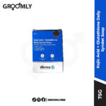 The Derma Co Kojic Acid + Glutathione Daily Syndet Soap 75g bar, an Indian brightening soap for face and body with Kojic Acid, Glutathione, and Alpha Arbutin to reduce pigmentation.