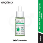 APLB AHA BHA PHA Centella Ampoule Serum 40ml dropper bottle, a Korean serum with Lactic Acid, Salicylic Acid, Gluconolactone, and Centella Asiatica for exfoliating and soothing acne-prone skin.