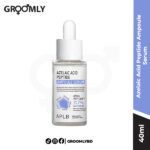 APLB Azelaic Acid Peptide Ampoule Serum 40ml dropper bottle, a Korean serum with Azelaic Acid, Peptide Complex, and Centella Asiatica for treating acne, redness, and improving firmness.
