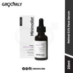 Minimalist Retinal 0.1% Face Serum 20ML dropper bottle, an Indian anti-aging serum with 0.1% Retinal, Hyaluronic Acid, and Centella Asiatica for wrinkles and skin renewal.