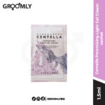SKIN1004 Madagascar Centella Poremizing Light Gel Cream 1.5ml sachet, a Korean oil-free gel cream sample with Centella Asiatica and Himalayan Pink Salt for pore minimizing.
