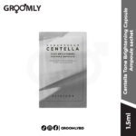 SKIN1004 Madagascar Centella Tone Brightening Capsule Ampoule 1.5ml sachet, a Korean brightening serum sample with Centella Asiatica, Niacinamide, and Madecassoside for fading dark spots.