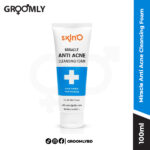 Skin'O Miracle Anti Acne Cleansing Foam 100ml pump bottle, a Bangladeshi foaming cleanser with Salicylic Acid and Triclosan for treating acne and controlling excess oil.