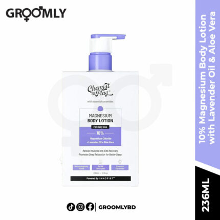 Chemist At Play 10% Magnesium Body Lotion 236 ml with lavender oil and aloe vera
