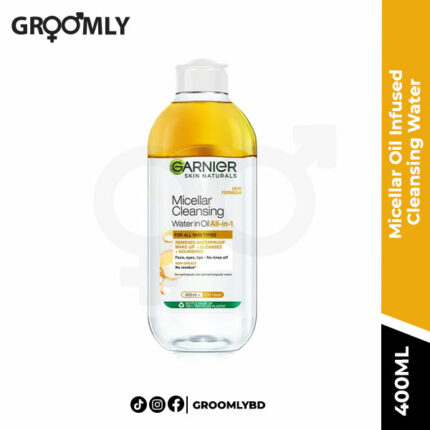Garnier SkinActive Micellar Oil Infused Cleansing Water 400 ml for waterproof makeup removal