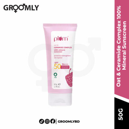 Plum Oat and Ceramide Complex 100% Mineral Sunscreen 50 g for sensitive skin