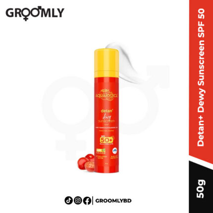 Aqualogica Detan+ Dewy Sunscreen SPF 50 with Cherry Tomato and Hyaluronic Acid-50g