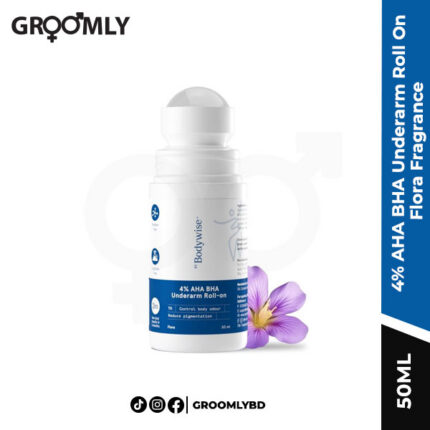 Be Bodywise 4% AHA BHA Underarm Roll On Flora Fragrance - 50ml