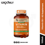 Carbamide Forte Vitamin D3 + K2 Supplement – For Strong Bones & Heart Wellness 120 Tablets