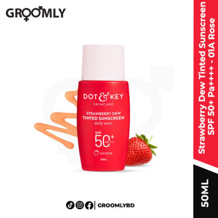 Dot and Key Strawberry Dew Tinted Sunscreen SPF 50+ Pa++++ - 01A Rose - 50ml