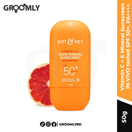 Dot and Key Vitamin C + E 100% Mineral Sunscreen IN-VIVO tested SPF 50+, PA++++ 50g