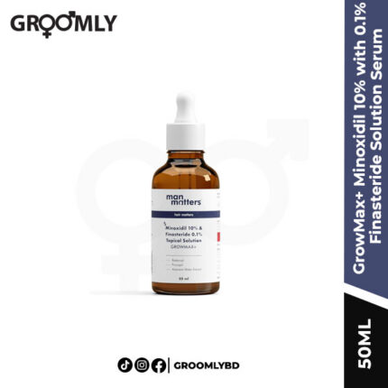 Man Matters GrowMax+ Minoxidil 10% with 0.1% Finasteride Solution Serum 50ml