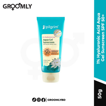 Pilgrim 1% Hyaluronic Acid Aqua Gel Sunscreen SPF 50 PA++++ 50g