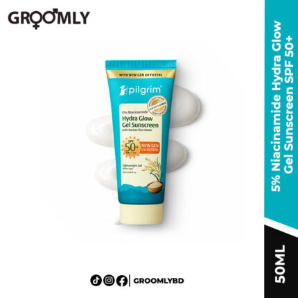 Pilgrim 5% Niacinamide Hydra Glow Gel Sunscreen SPF 50+ PA++++ 50ml
