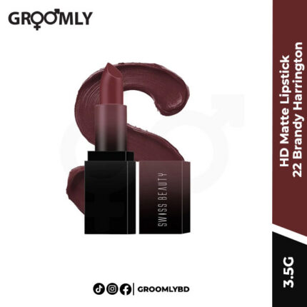 Swiss Beauty HD Matte Lipstick Shade 22 Brandy Harrington